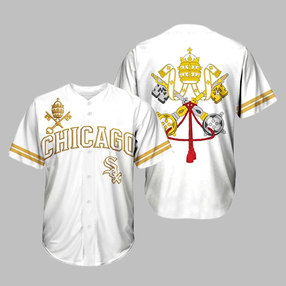 White Sox Pope Leo XIV Baseball Jersey - Grishko.com T-Shirts, Hoodie, Sweatshirt | WearSparks.com (Image 1)