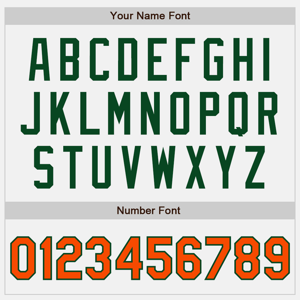 Custom White Orange-Green Authentic Baseball Jersey