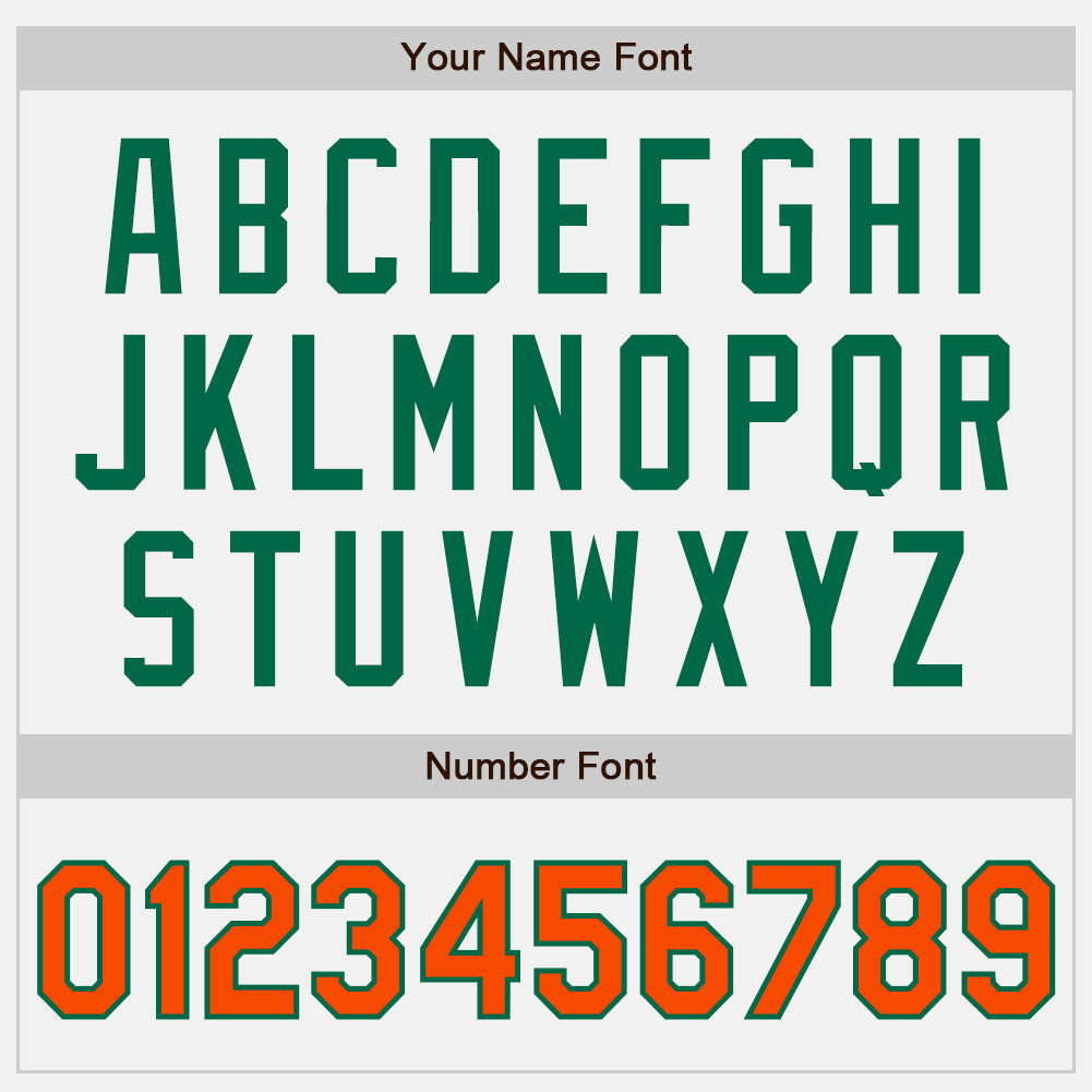 Custom White Orange-Kelly Green Authentic Baseball Jersey