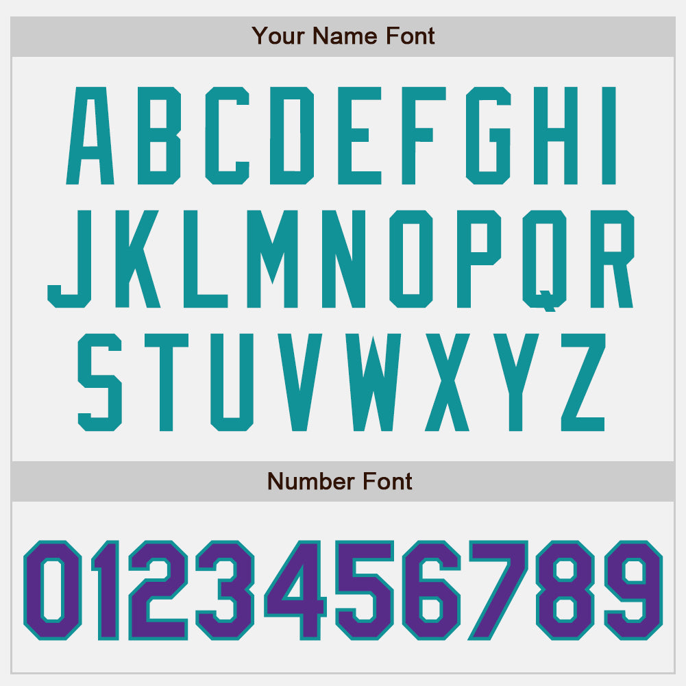 Custom White Purple-Teal Authentic Baseball Jersey