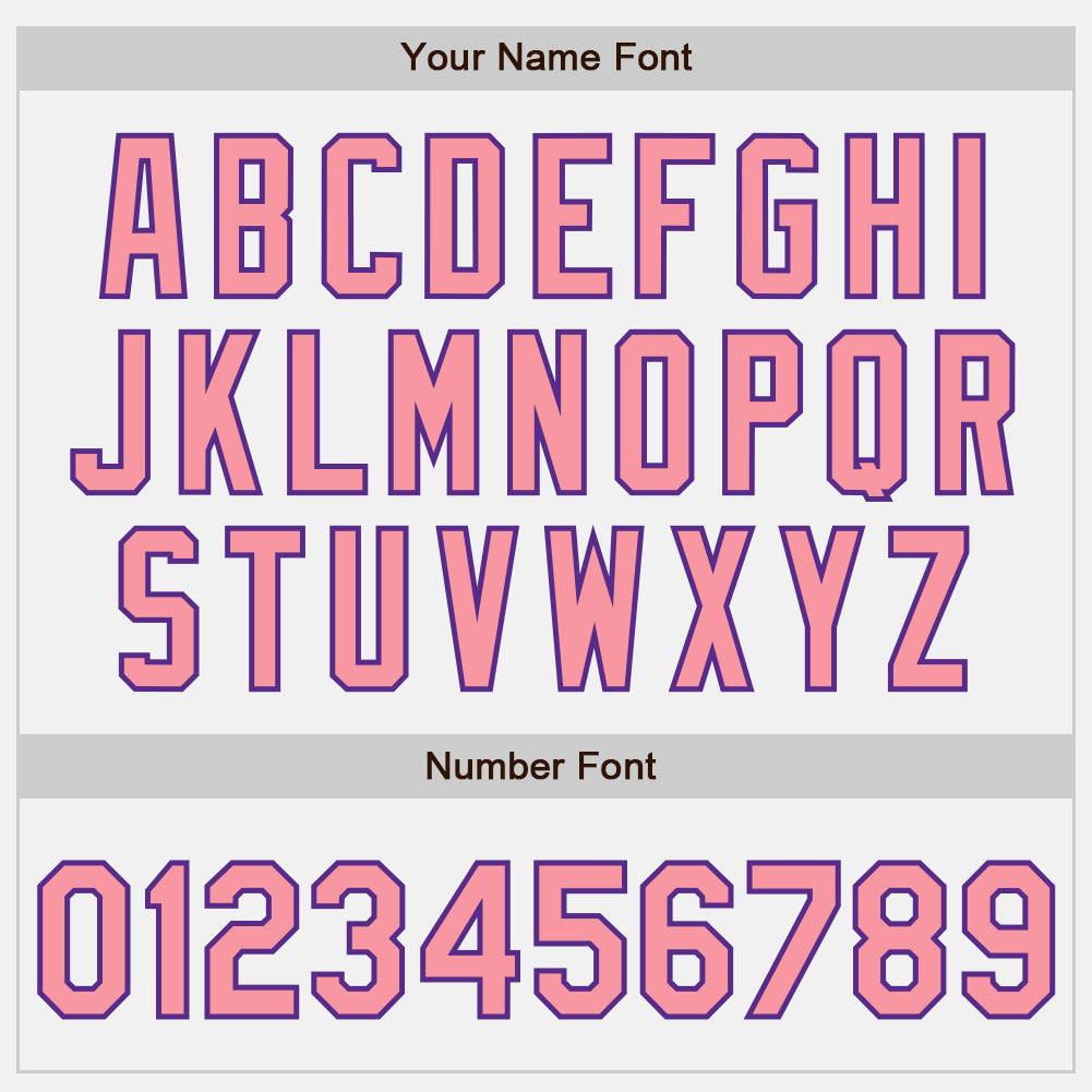 Custom White Medium Pink-Purple Authentic Baseball Jersey