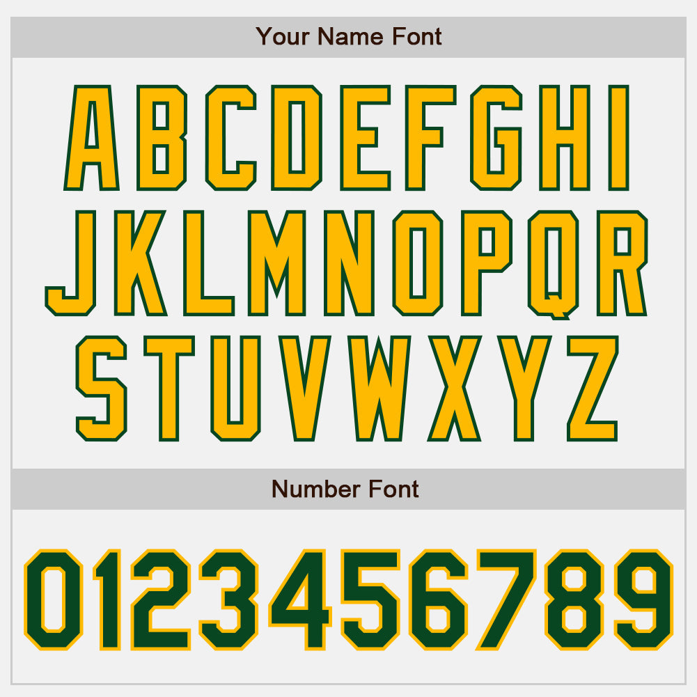 Custom White Green-Gold Authentic Baseball Jersey