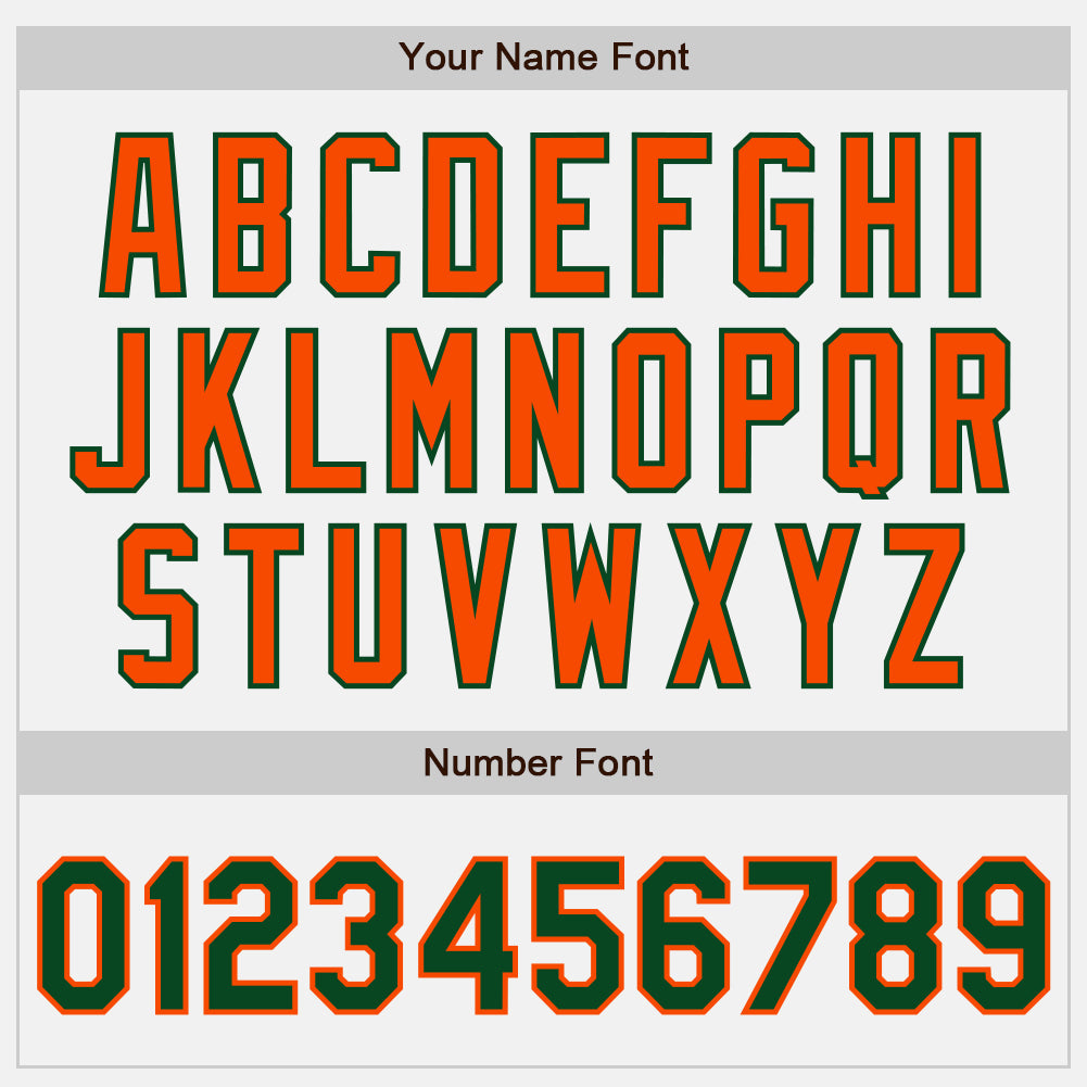 Custom White Green-Orange Authentic Baseball Jersey