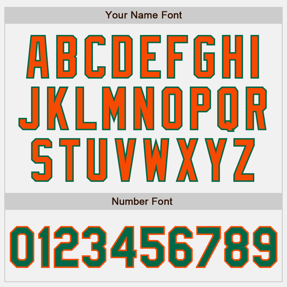 Custom White Kelly Green-Orange Authentic Baseball Jersey
