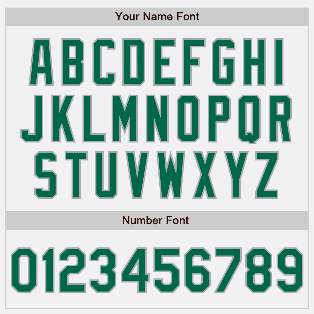 Custom White Kelly Green-Gray Authentic Baseball Jersey