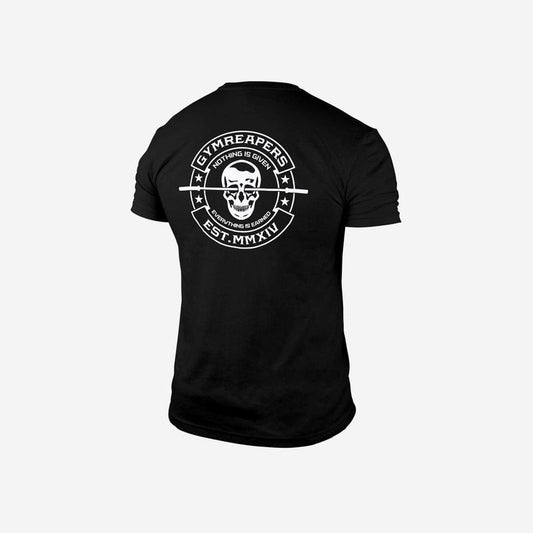 Gymreapers MMXIV Tee - Black/White, Summer Printed Cotton T-Shirt Menswear Top Hoodie, Sweatshirt | WearSparks.com