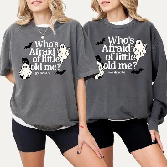 Who's Afraid Of Little Old Me Shirt, TI Halloween Ghost Shirt, Halloween Eras tshirt, Fall Tshirt Cute Ghost Tee Gift,...