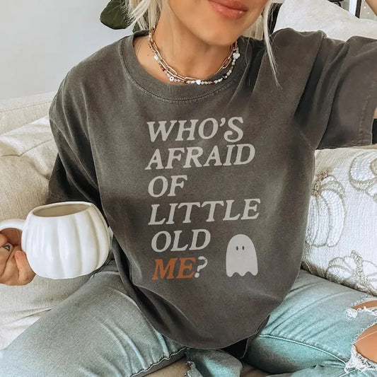 Who's Afraid Of Little Old Me TIr Ghost Shirt Eras Tour Outfit Cotton Shortsleeve Crewneck Hoodie, Sweatshirt