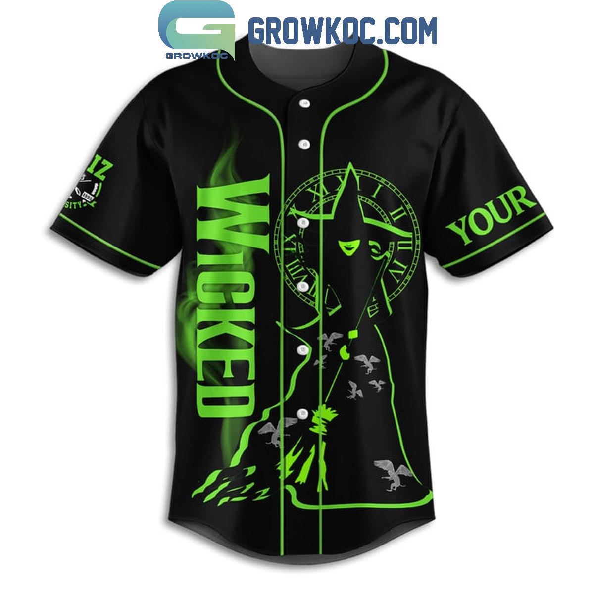 Wicked Defying Gravity Personalized Baseball Jersey