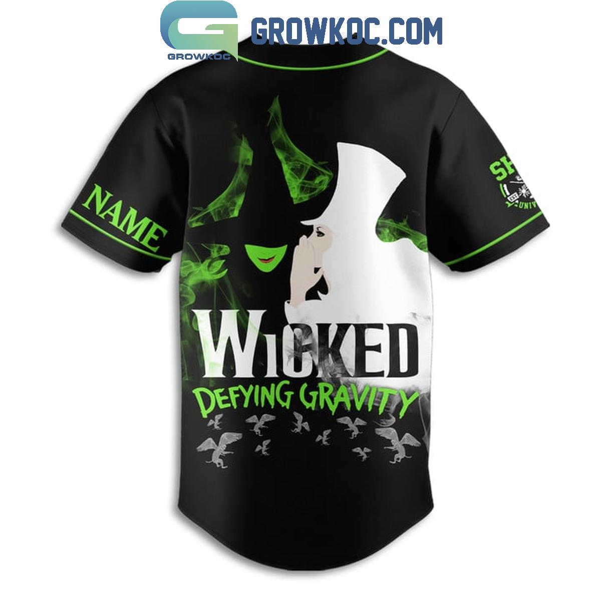 Wicked Defying Gravity Personalized Baseball Jersey