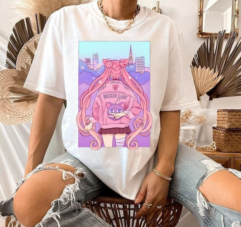 Wicked lady Sailor Moon Cotton Unisex  T-Shirt. Hoodie, Sweatshirt | WearSparks.com