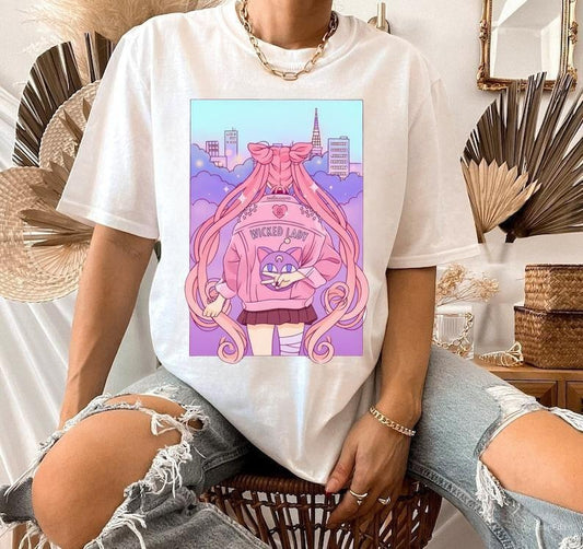 Wicked lady Sailor Moon Cotton Unisex  T-Shirt. Hoodie, Sweatshirt | WearSparks.com