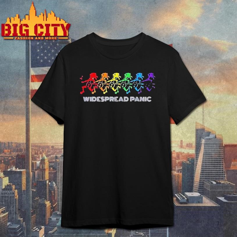 Widespread Panic Dancing Note Eater Rainbow Shirt