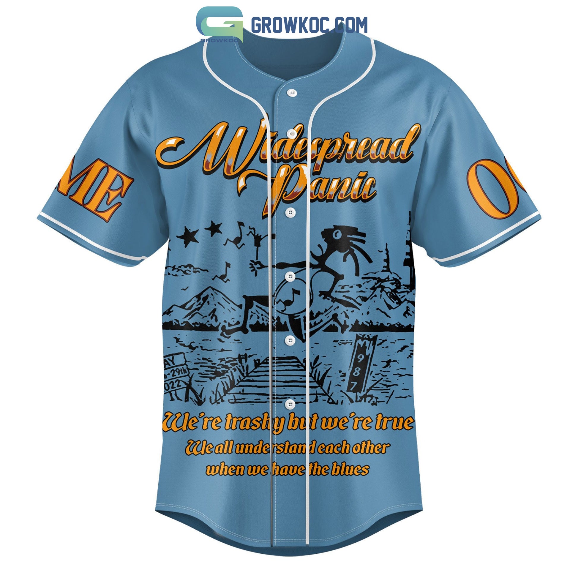 Widespread Panic Thank You Good People Personalized Baseball Jersey