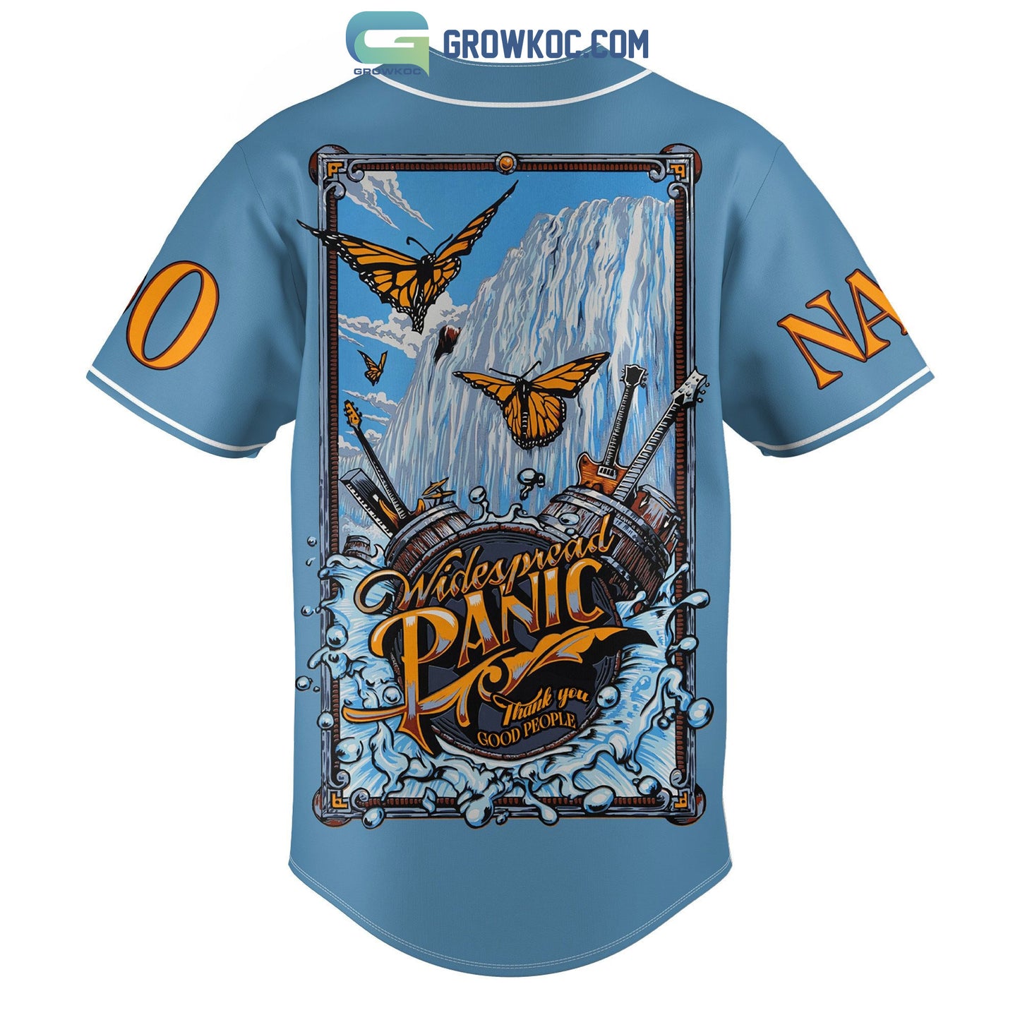 Widespread Panic Thank You Good People Personalized Baseball Jersey