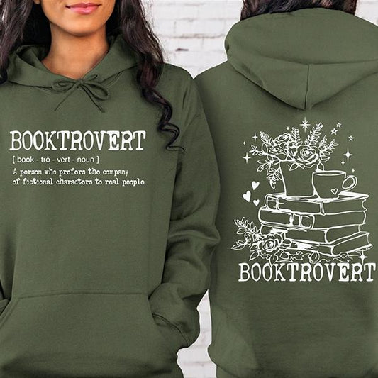 Wildflower Booktrovert Sweatshirt Gift For Librarian, Book Club Shirt, Bookish Hoodie, Book Lover Gift Shirt, Teacher...