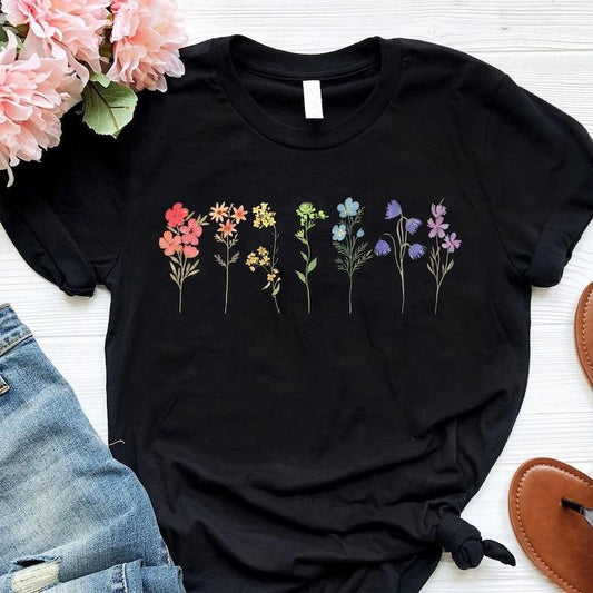 Wildflower Lgbt Pride Month Shirt, Flower Gay Lesbian Shirt, Cute Pride Shirt, Queer Lesbian Girls  T-shirt, sweater and...