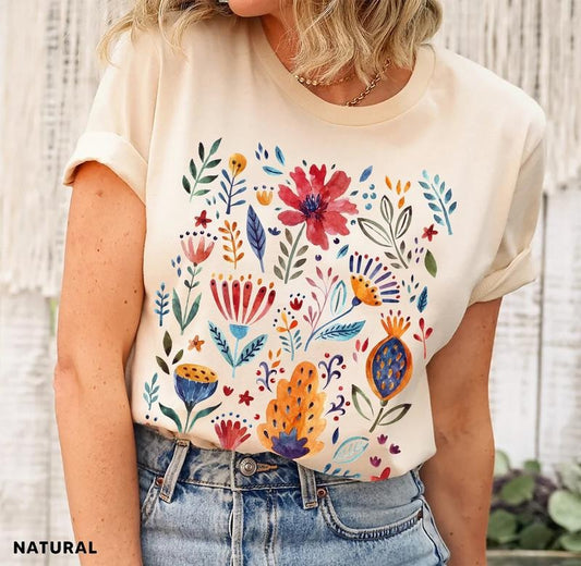 Wildflower Tshirt, Wild Flowers Shirt, Floral Tshirt, Flower Shirt Sweatshirt Hoodie, Gift for Women, Best Friend Gift...