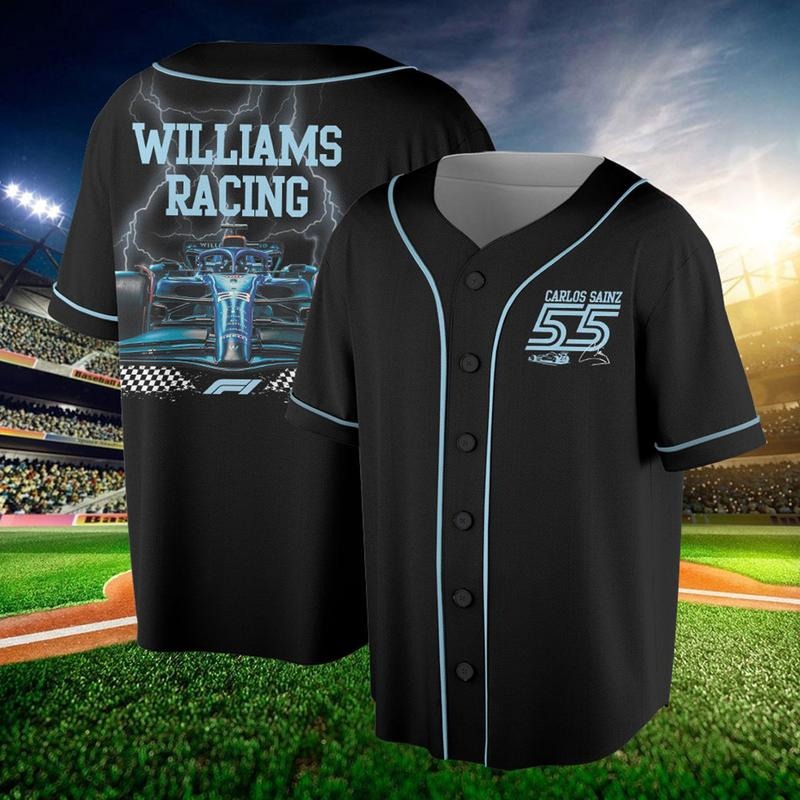 Williams Racing Car Jersey, Fo 1 Fan Jersey, Carlos Sainz Alexander Albon Jersey T-Shirts, Hoodie, Sweatshirt