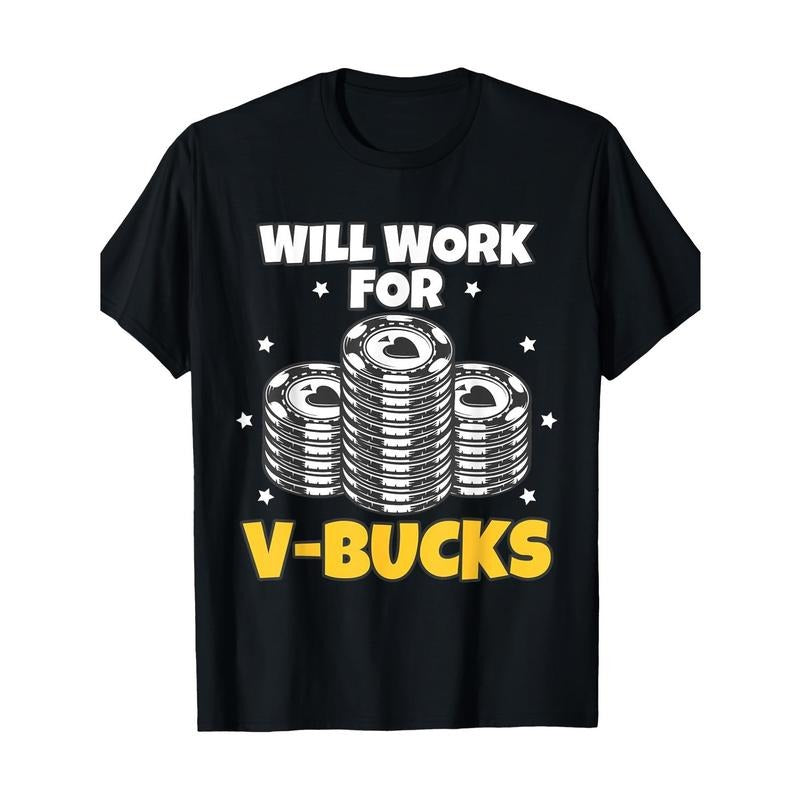 Willing to Work for the Bucks V Game Gift RPG Gamer Teen Men's T-Shirt - 220G made in usa Hoodie, Sweatshirt | WearSparks.com