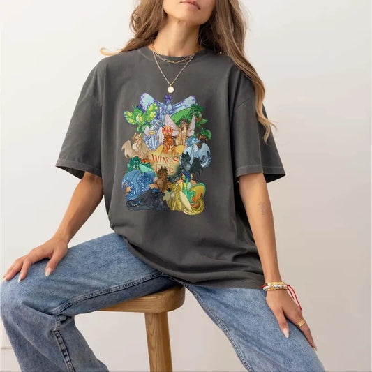 Wings of Fire Shirt Youth Tshirt , Clay Tsunami Glory Starflight Sunny Dragon Shirt, Darkstalker, Moonwatcher Tee,...