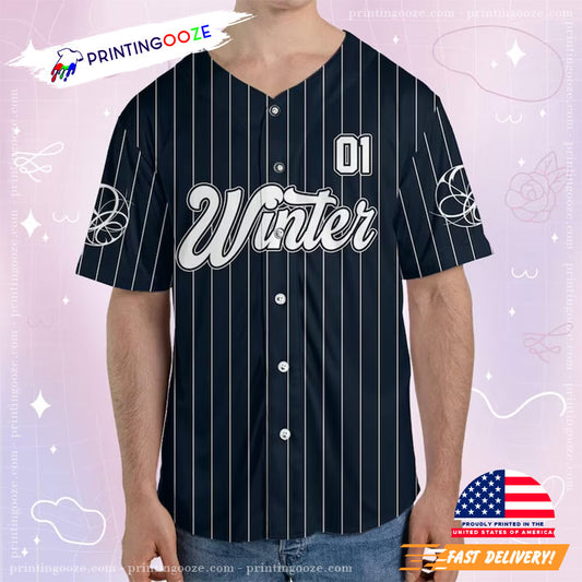Winter Aespa Armageddon Album Baseball Jersey