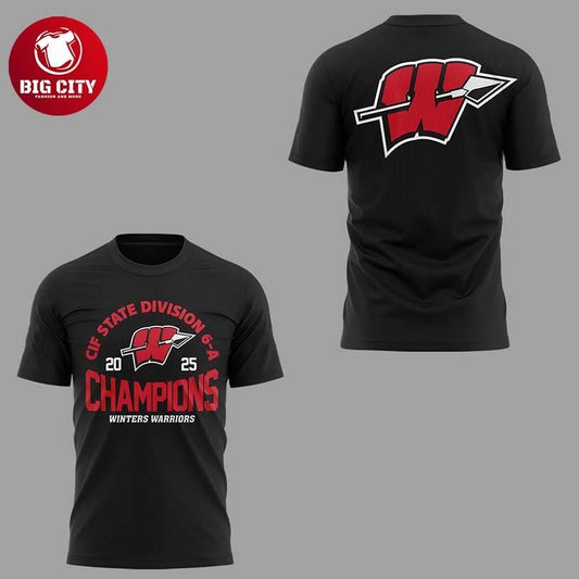 Winters Warriors 2025 CIF State Division 6-A Champions Two Sided Shirt