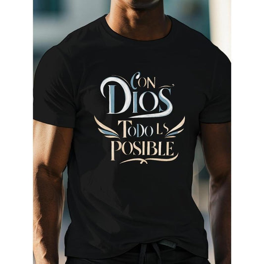 With God Everything Is Possible" Men's T-Shirt