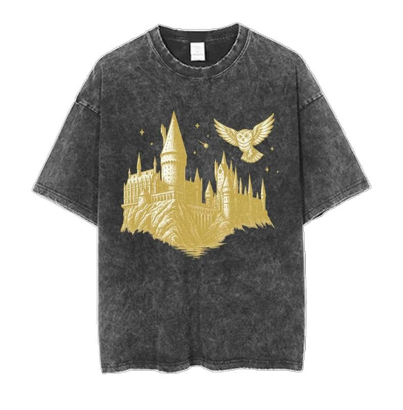 Wizard Castle Shirt, Wizard School Shirt, Magical Castle Shirt, Magic Lover T-Shirt, Magical Wizard Tee, Menswear Top...