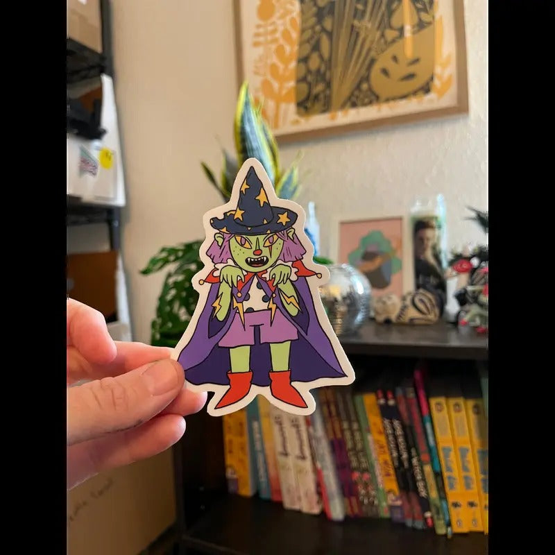 Wizard Goblin Gal 3x2 in sticker T-Shirts, Hoodie, Sweatshirt | WearSparks.com