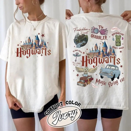 Wizard School Fandom Comfort Colors T-Shirt, Wizard School House Tshirt, The Quibbler Shirt, Just As Sane As I Am,...