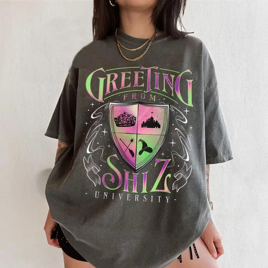 Wizard University Movie Fan  Shirt, Changed For Good T Shirt, Wicked Defying Gravity Tee, Pink And Green Gift Crewneck...