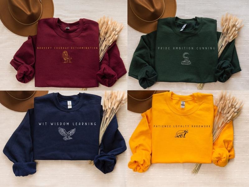 Wizarding School House Sweatshirt, HP House Hoodie, Universal Vacation Sweatshirt, Wizard World Gift, Wizard House Alumni...
