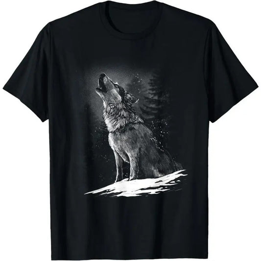 Wolf Hunting Ground, Icy Moon Forest wildlife T-Shirt Hoodie, Sweatshirt | WearSparks.com