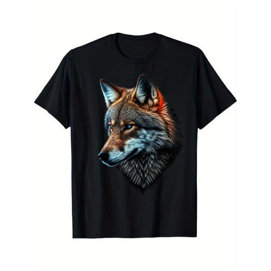 Wolf Portrait Blue eyes animal print Art Wolf T-shirt, street Made in USA Hoodie, Sweatshirt | WearSparks.com