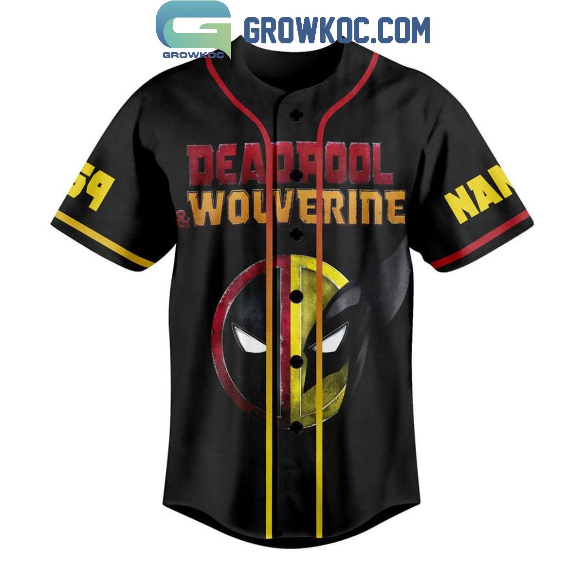Wolverine Deadpool What Hugh’e Hands You’ve Got Personalized Baseball Jersey
