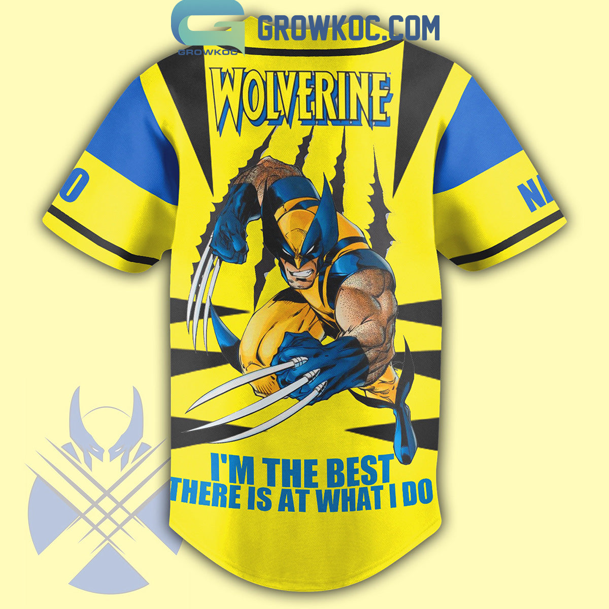 Wolverine X-Men ’97 I’m The Best There Is At What I Do Personalized Baseball Jersey