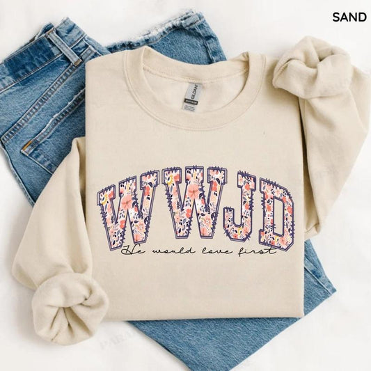 WWJD Sweatshirt/T-Shirt, Christian Faith Sweatshirt, Religious Gift, For Men/Women