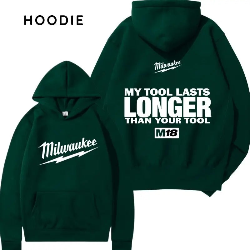 Milwaukee My Tool Lasts Longer Hoodie/Sweatshirt/T-Shirt, For Men/Women