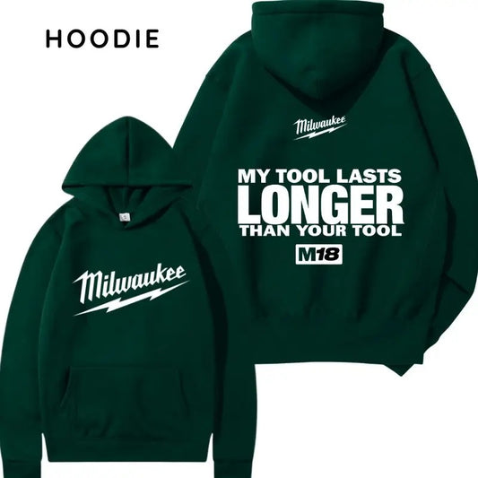Milwaukee My Tool Lasts Longer Hoodie/Sweatshirt/T-Shirt, For Men/Women