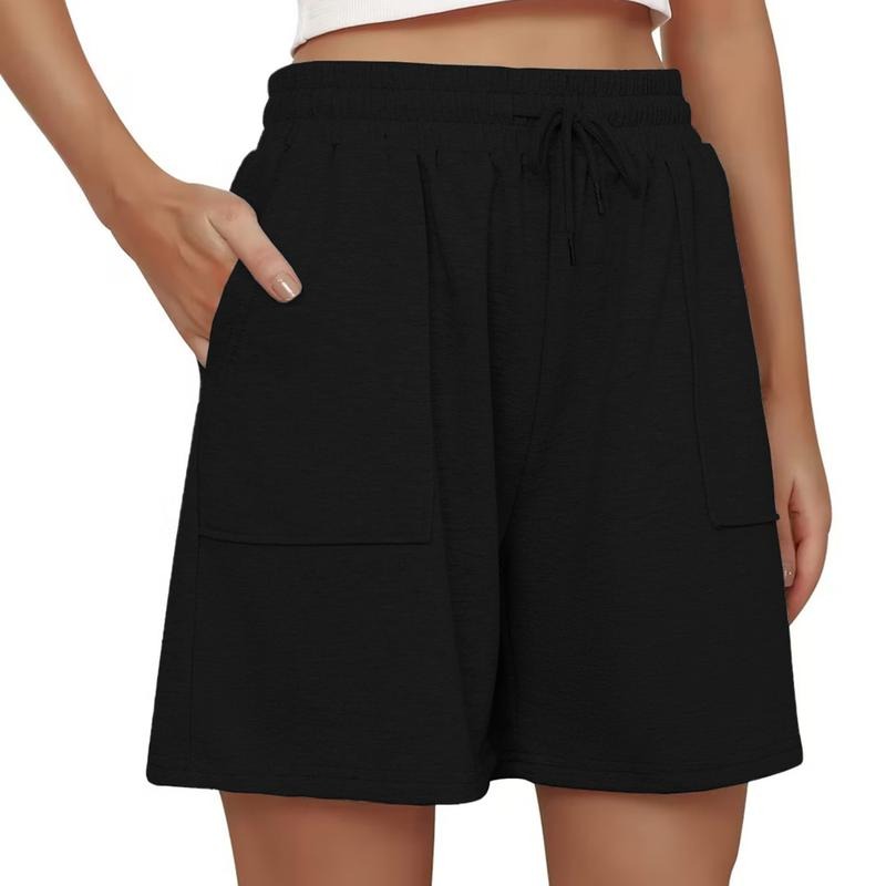Women Athletic Shorts, Elastic Waist Solid Summer Sports Shorts Fitness Gym Summer Shorts T-Shirts, Hoodie, Sweatshirt