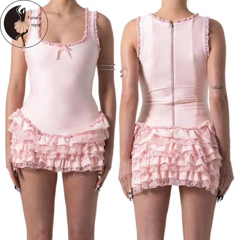 Women Bodysuit, Sleeveless Square Neck Lace PatchworkSummer Romper Clubwear T-Shirts, Hoodie, Sweatshirt | WearSparks.com