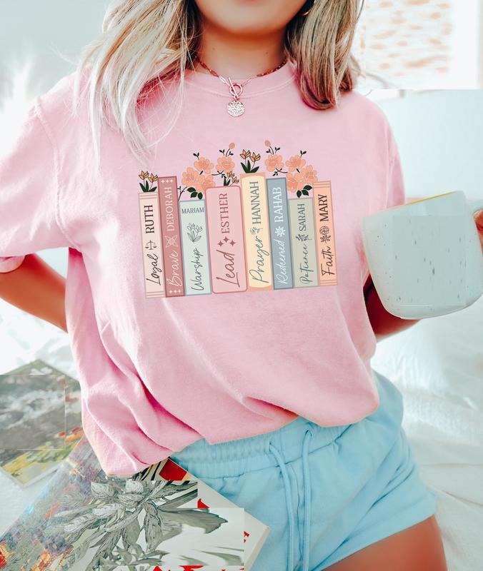 Women Of The Bible T-shirt, Christian Women Shirt, Books Christian Shirts, Jesus Church Shir, Christian Book Lover Shirt,...