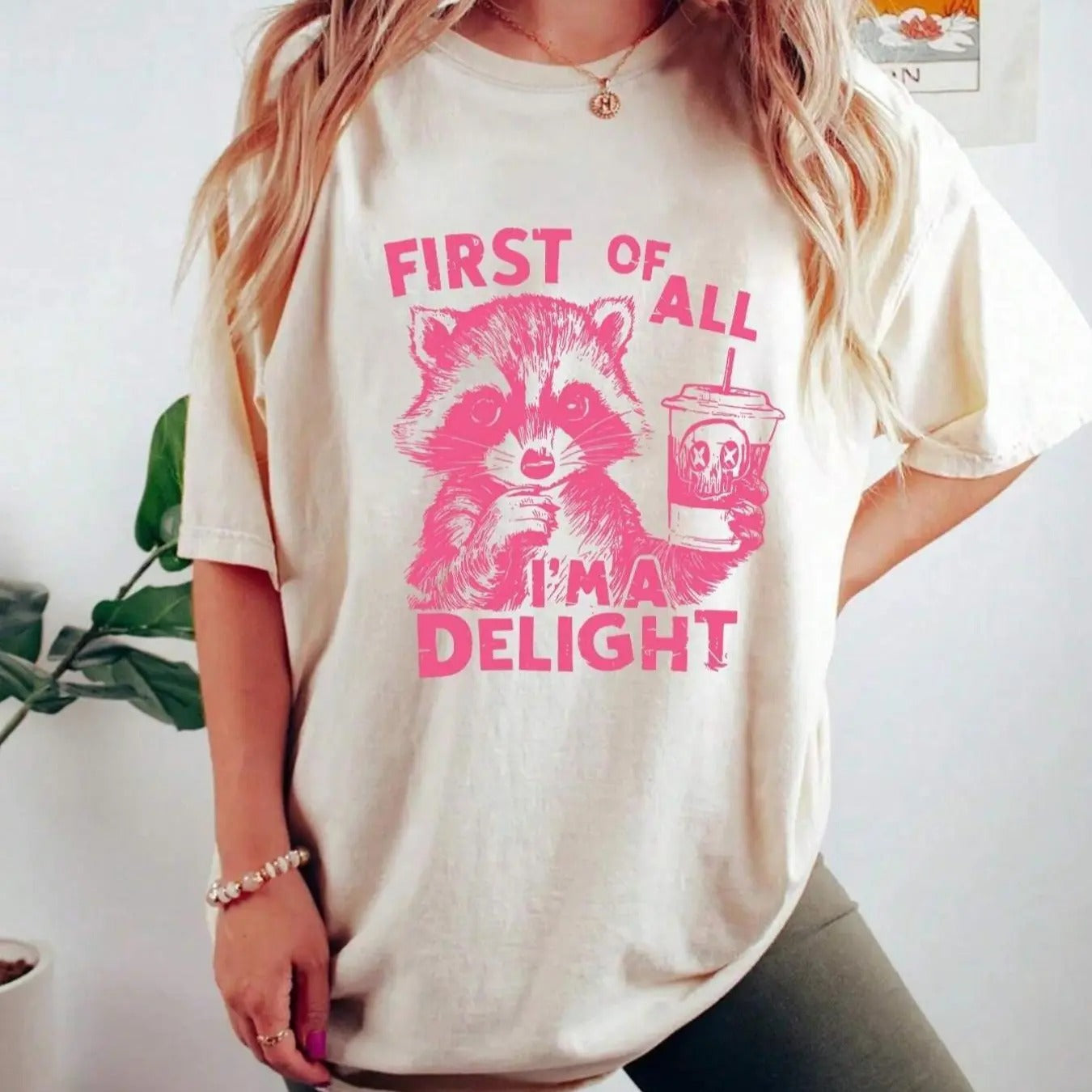 Women's Animal & Letter Print Drop Shoulder Tee, Casual Half Sleeve Round Neck T-shirt for Summer, Women's Top for Daily...