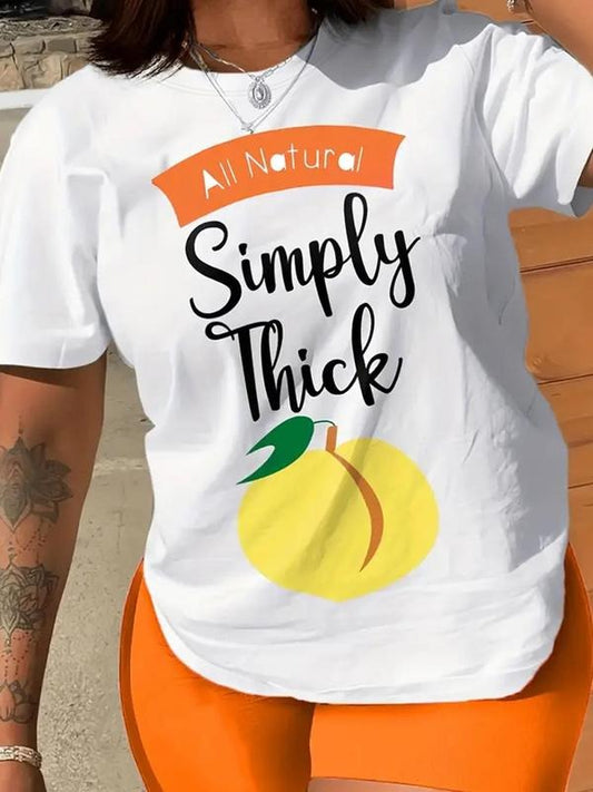 Women's Cartoon Graphic Print Crew Neck Tee, Fashion Casual Short Sleeve T-shirt for Daily Wear, Ladies Summer Clothes...
