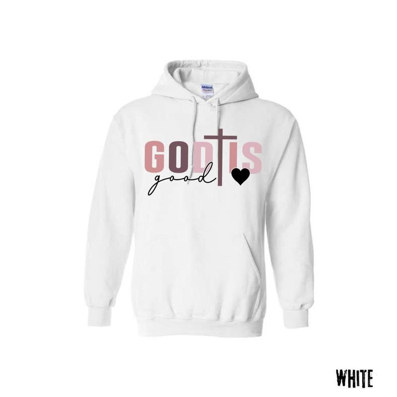 Women's Cross Heart & Letter Print Round Neck Sweatshirt hoodie, warm and comfortable, winter fashion Tops Menswear Long...