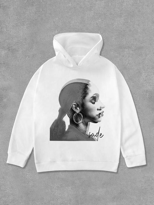 Women's Graphic Print Long Sleeve Hoodie, Casual Hooded Sweatshirt for Fall & Winter, Women's Clothes for Daily Wear T-Shirts