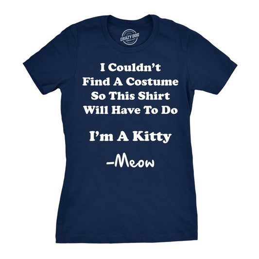 Women's I'm A Kitty Meow Halloween Costume T Shirt Funny Cat Shirt For Women Funny Womens T Shirts Cute Slimming Top...