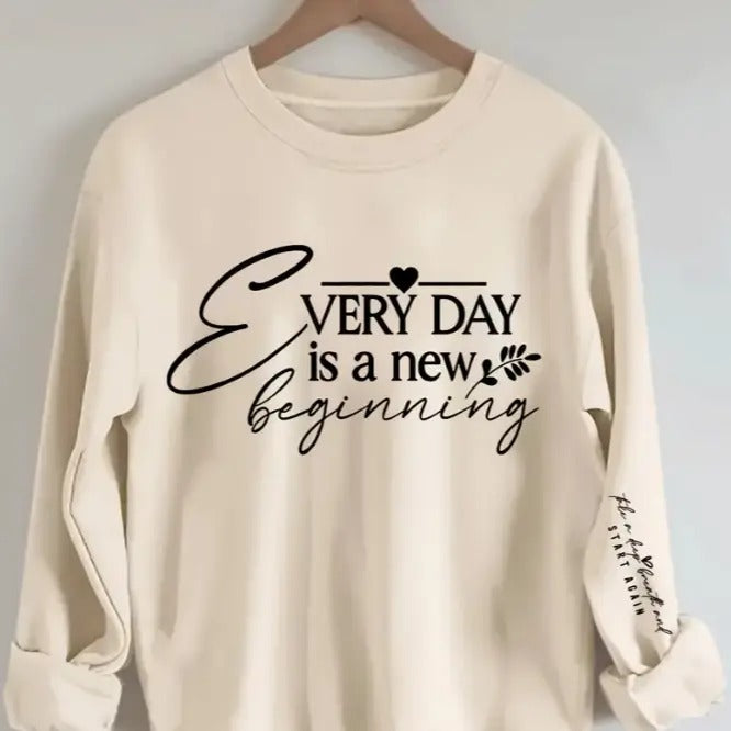 Women's Inspirational Quote Crew Neck Sweatshirt Unisex Medium-Heavy Fabric Loose Fit Casual Winter Style with 50% Cotton...
