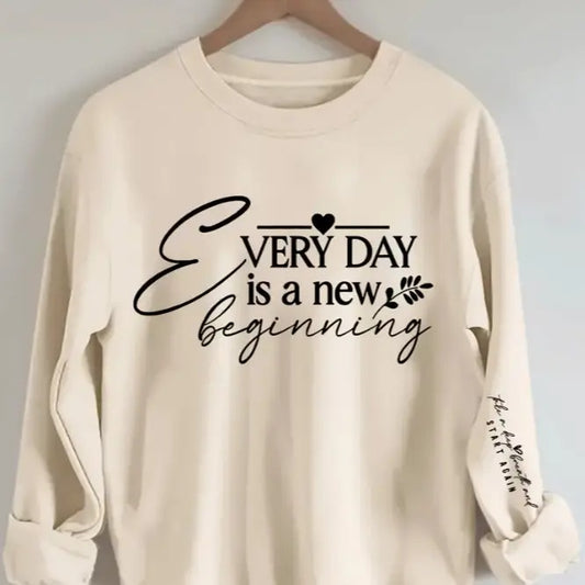 Women's Inspirational Quote Crew Neck Sweatshirt Unisex Medium-Heavy Fabric Loose Fit Casual Winter Style with 50% Cotton...